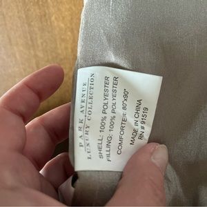 Brown, tan and mint green full size comforter